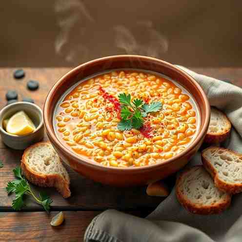 Jordanian Lentil Soup Mediterranean Style | Shorbat Adas Recipe